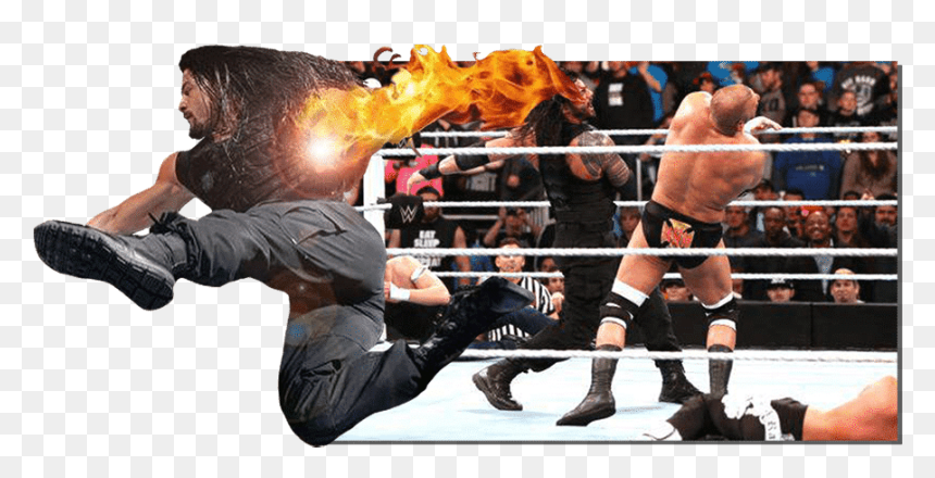 Roman Reigns Vs Triple H Royal Rumble, HD Png Download - wwe roman reigns png