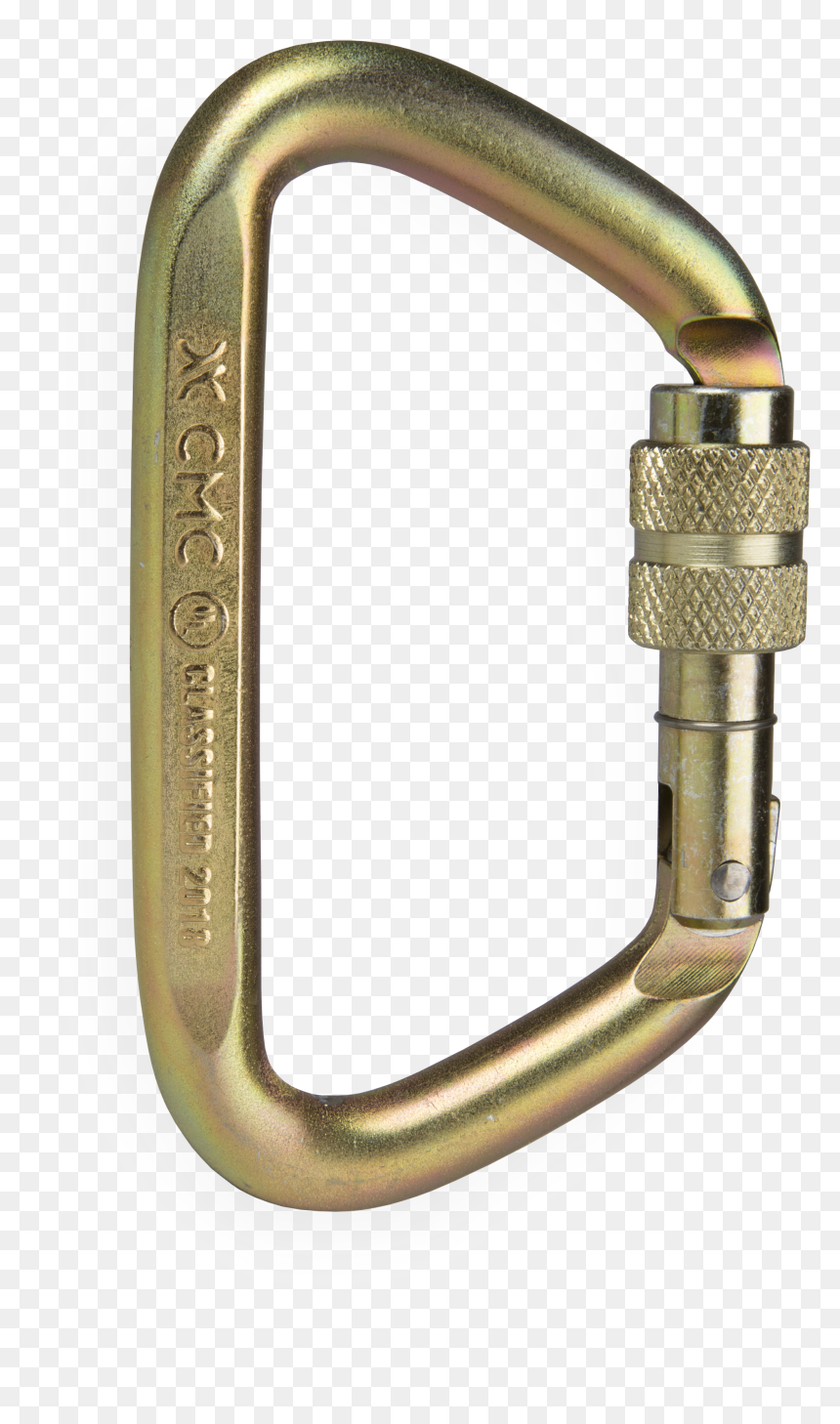 Brass Clip Carabiner - Cmc Carabiner, HD Png Download - carabiner png