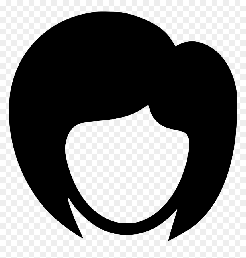 Face Girl Short Hair Fashion Hairstyle Cutting Svg - Transparent Wolf Icon Png, Png Download - fashion icon png