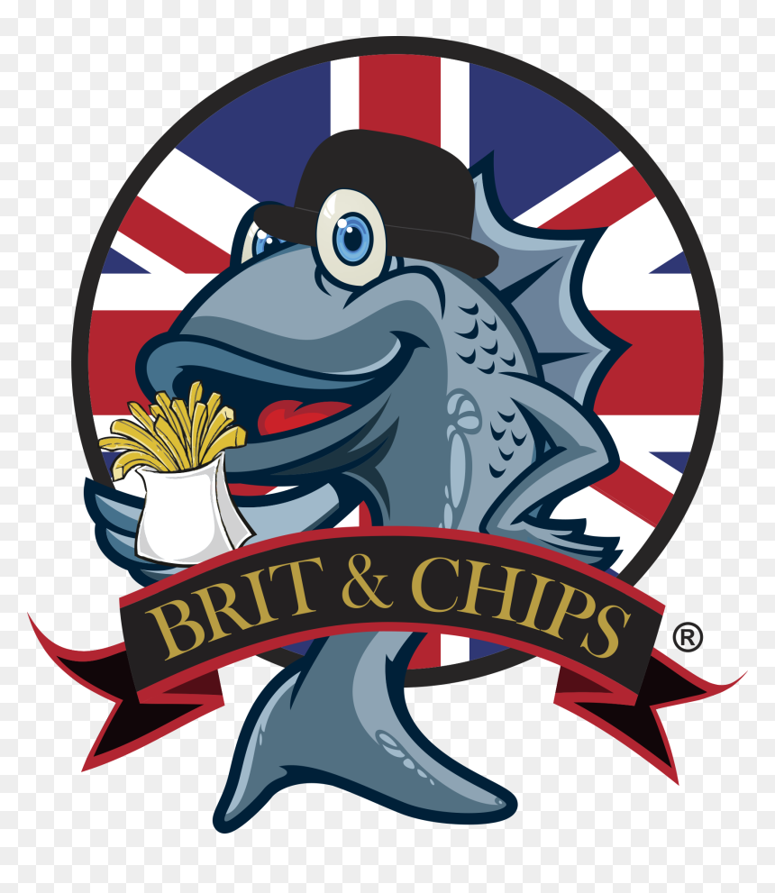 Brit & Chips, HD Png Download - fish and chips png
