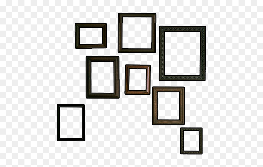 Hanging Empty Picture Frame, HD Png Download - cuadros png