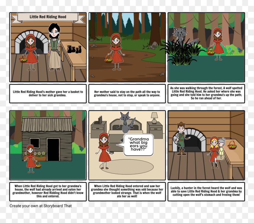 Little Red Riding Hood Opening, HD Png Download - little red riding hood png