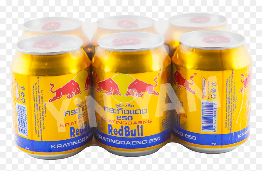 Red Bull Gold Can 250ml Pack Of - Caffeinated Drink, HD Png Download - red bull can png