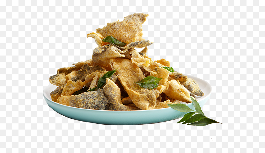 Salted Egg Fish Skin, HD Png Download - fish and chips png
