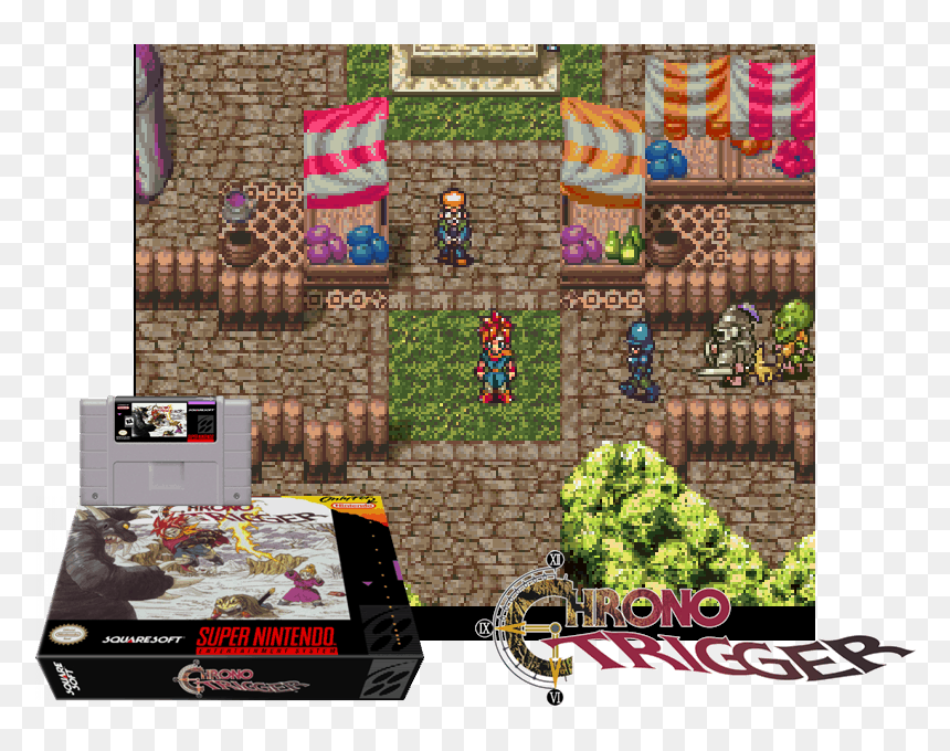 Chrono Trigger [ ], 4 Images Mix - Millennial Fair Chrono Trigger, HD Png Download - chrono trigger png