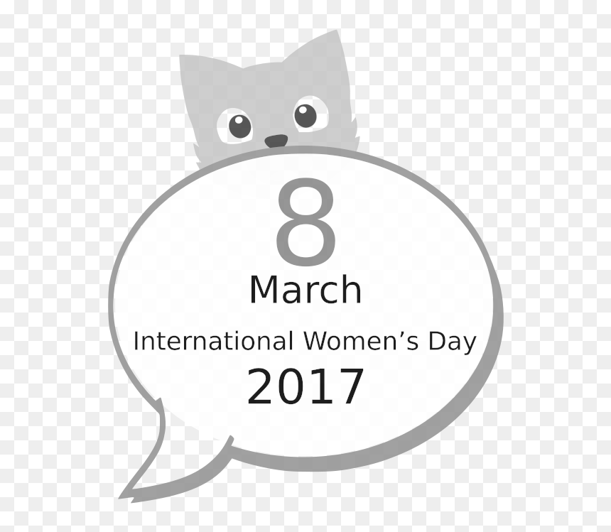 Women"s Day - Happy International Womens Day Cat, HD Png Download - women day png