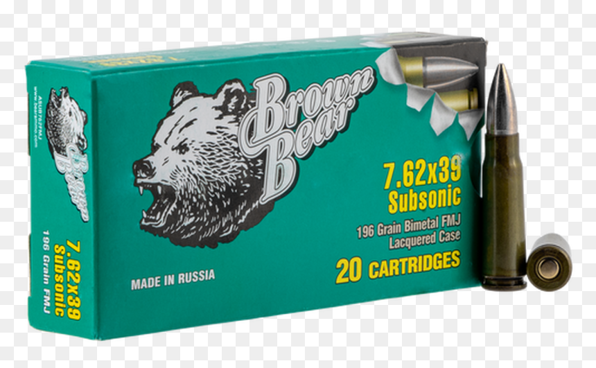 Fime Group Bear - 196 Grain 7.62 X39, HD Png Download - bullet casing png