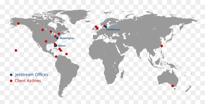 Blank Large World Map, HD Png Download - jet stream png