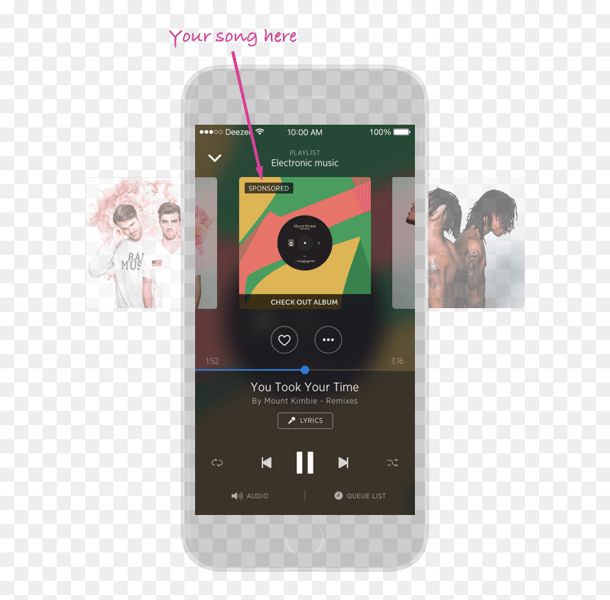 Smartphone, HD Png Download - deezer png