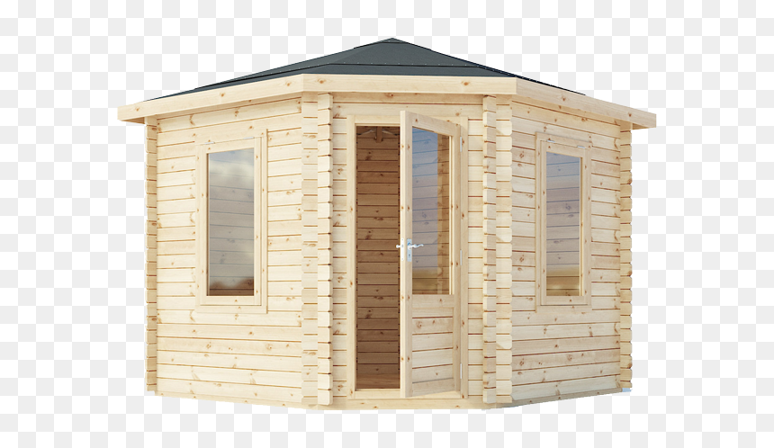 Corner - 13 Corner Summer House, HD Png Download - log cabin png