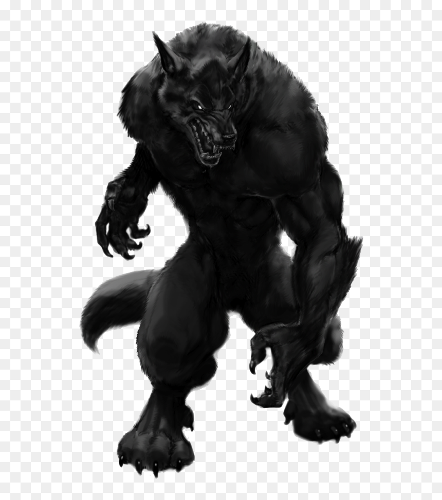 Creatures Transparent Png - Black Werewolf Art, Png Download - chrono trigger png
