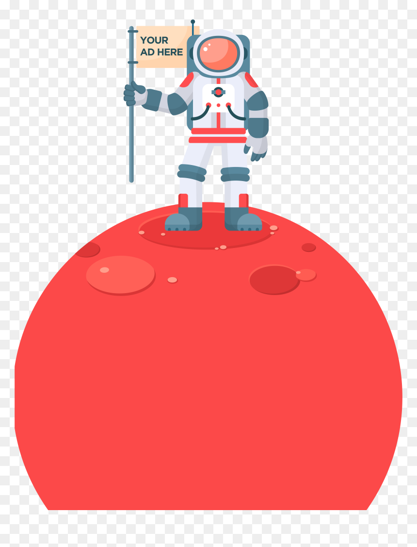 Hot Clipart Astronaut - Placa De Mão Dupla, HD Png Download - astronaut clipart png