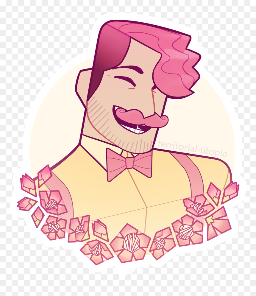 However Here Are Some Stickers Of Darkiplier And Wilford - Wilford Warfstache X Darkiplier, HD Png Download - warfstache png