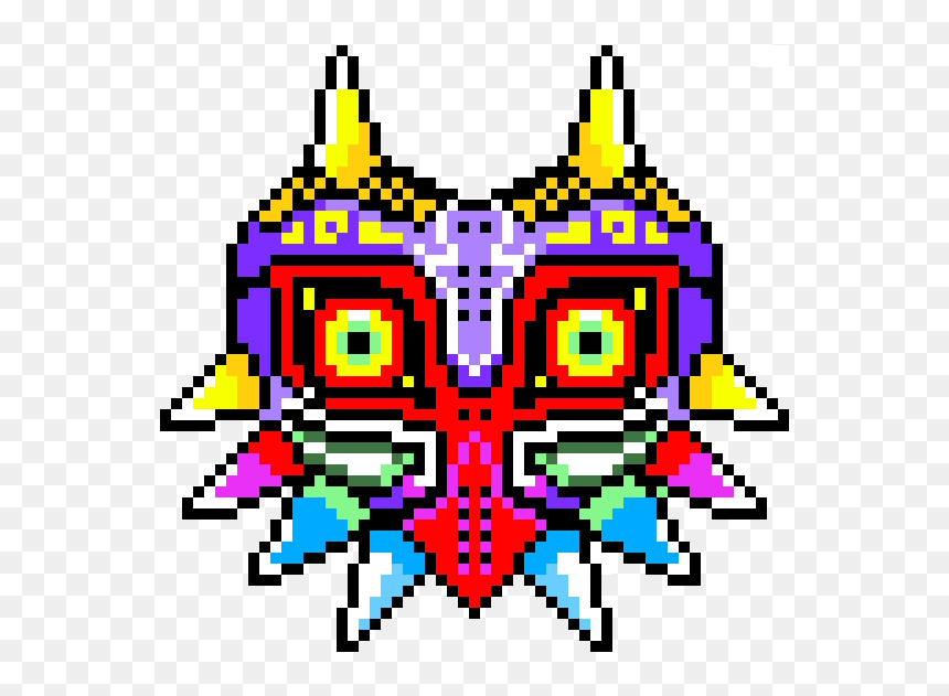 Pixel Art Legend Of Zelda, HD Png Download - skull kid png