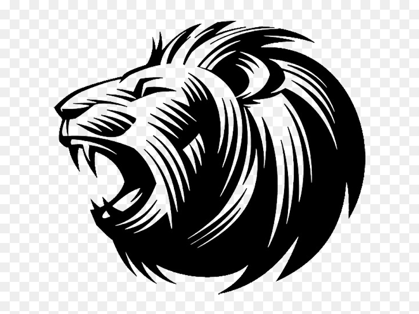 Lion"s Roar Silhouette Clip Art - Lion Logo Png, Transparent Png - roaring tiger png