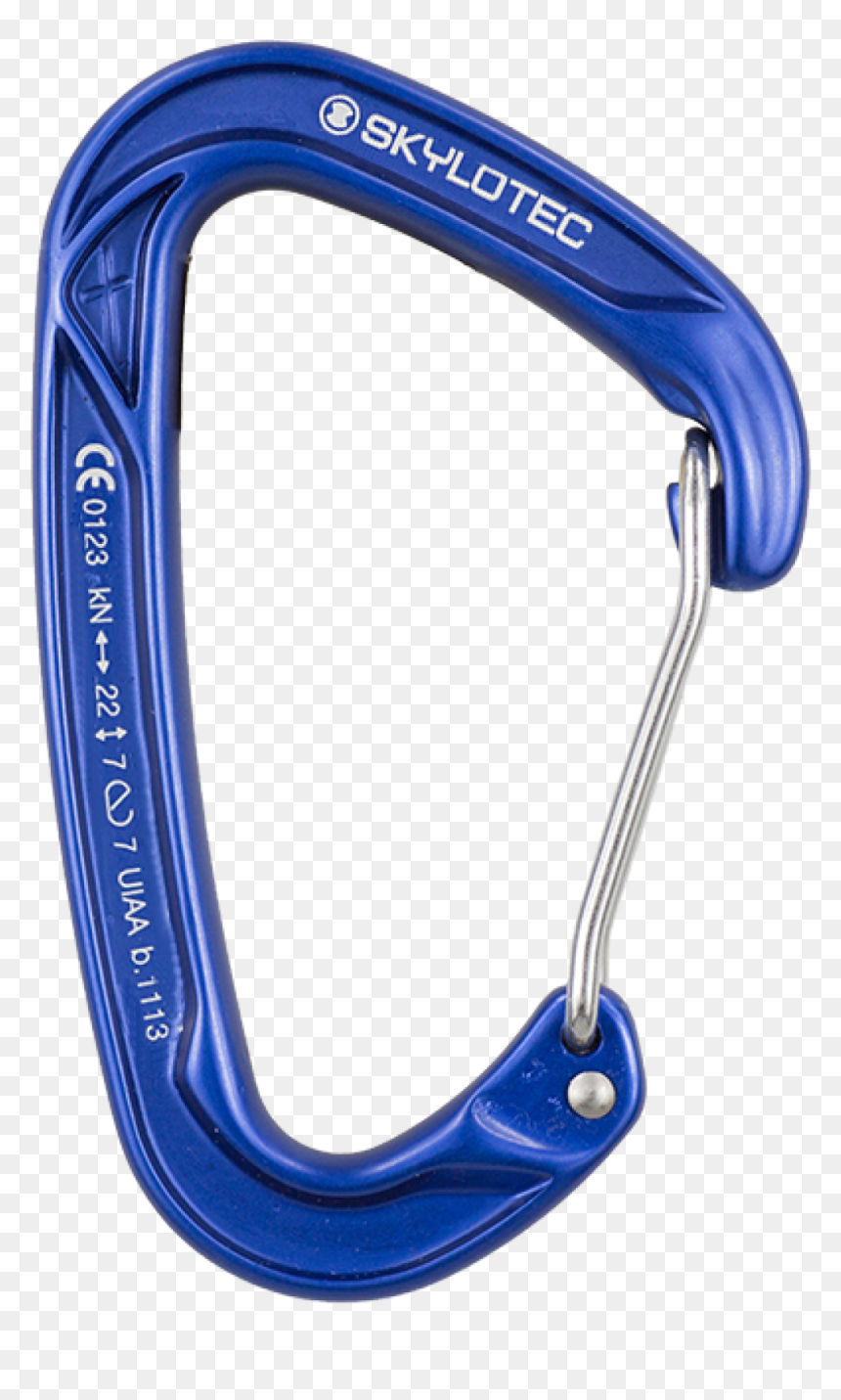 Blue Clip Carabiner - Carabiner, HD Png Download - carabiner png
