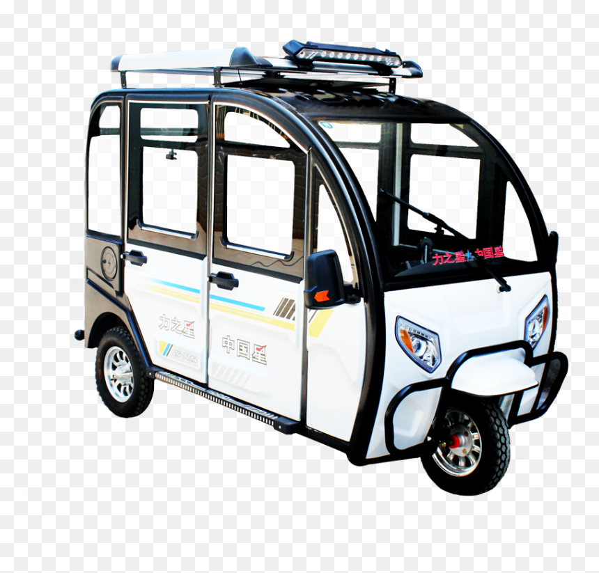 Full Closed Electric Tricycle / Auto Passenger Rickshaw - Compact Van, HD Png Download - passenger auto png