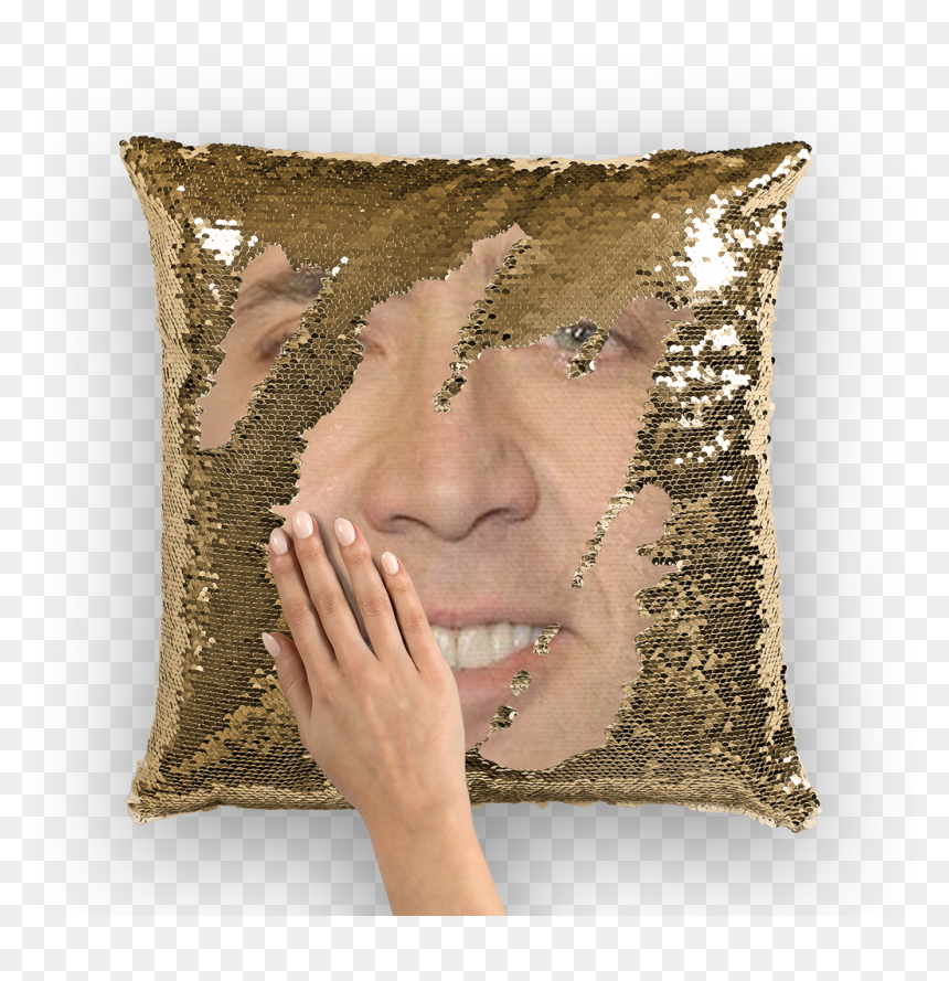 Nicolas Cage Sequin Pillow , Png Download - Nicolas Cage Shrek Pillow, Transparent Png - nick cage png