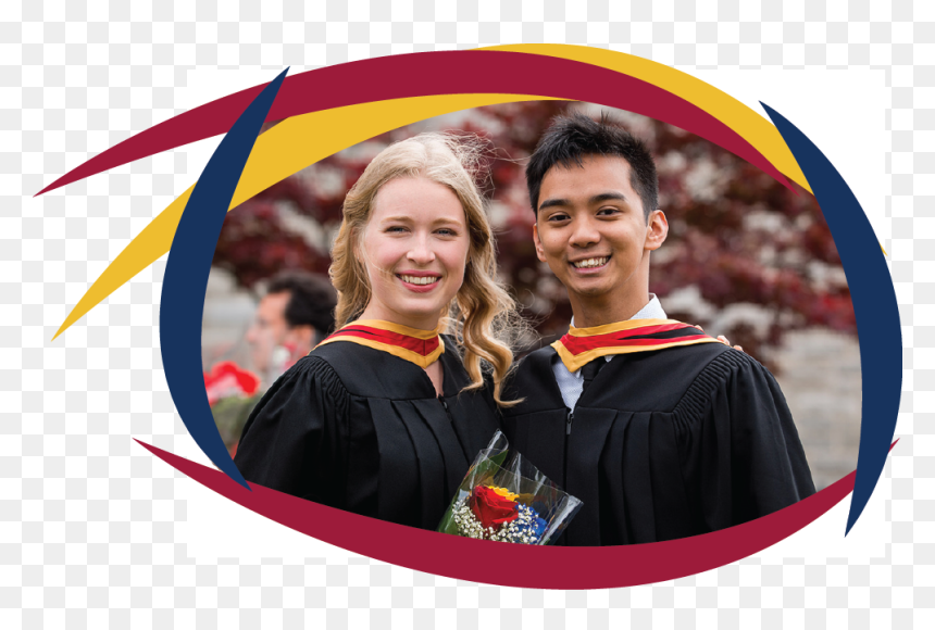 Photo Of Female And Male Student Wearing Convocation - Queensu Bachelor Of Science Graduation Hoodh, HD Png Download - convocation png