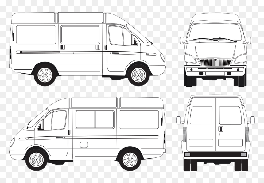 Газель Вектор, HD Png Download - passenger auto png