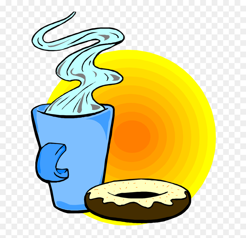 Transparent Donut Clipart Png - Donuts And Coffee Clipart, Png Download - donut clipart png