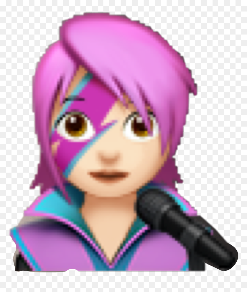 #davidbowie #db #rockstar #emoji #starman #space #pink - David Bowie Emoji, HD Png Download - rockstar png