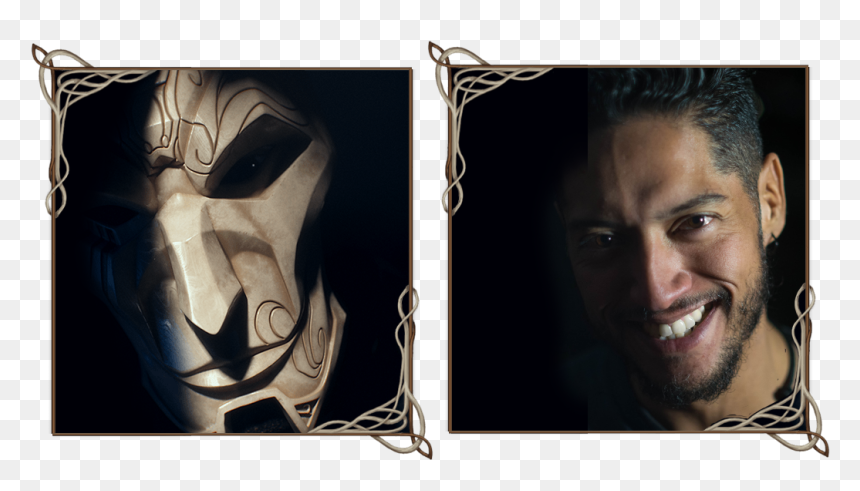 Jhin Mask Smile Horizontal - Visual Arts, HD Png Download - jhin png