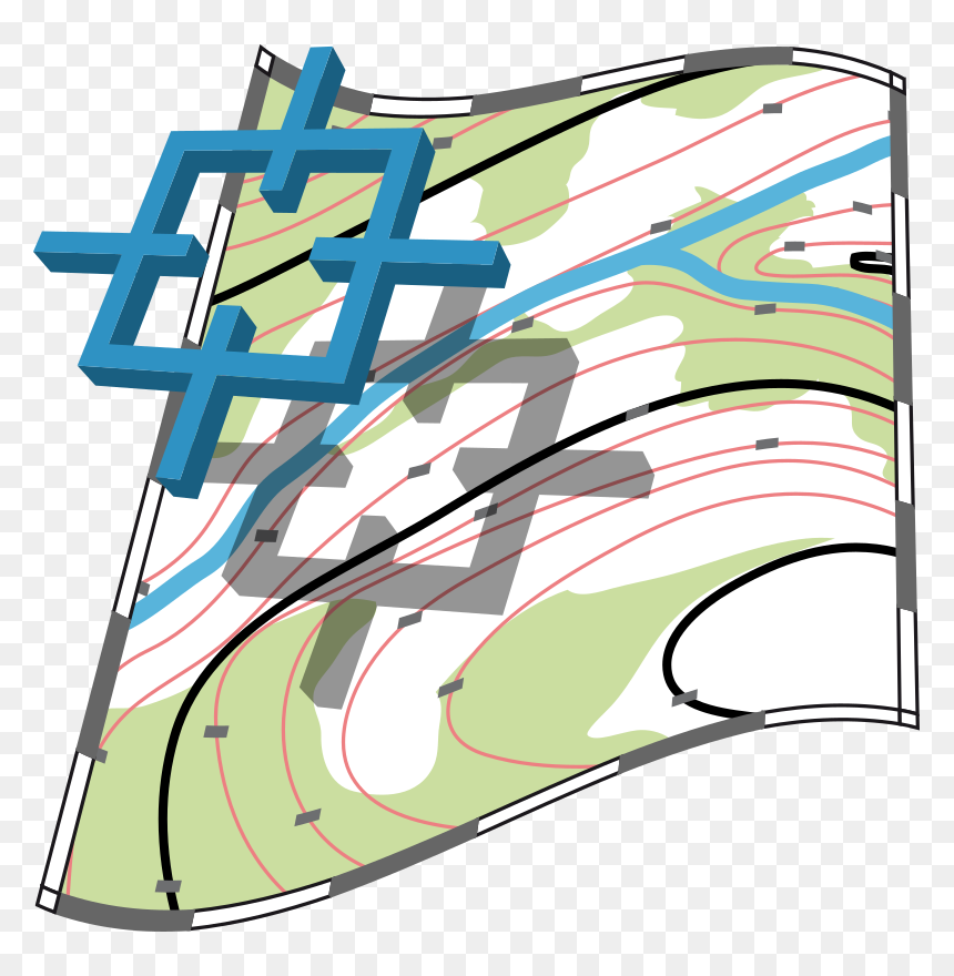 Carte Topographique Avec Pointeur - Topographical Map Clipart, HD Png Download - map pointer png