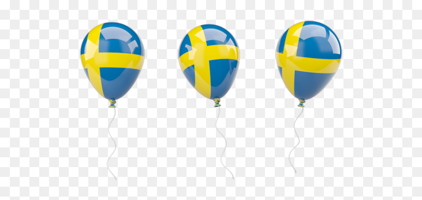 Illustration Of Flag Of Sweden - Cambodia Flag Balloon Png, Transparent Png - air balloons png