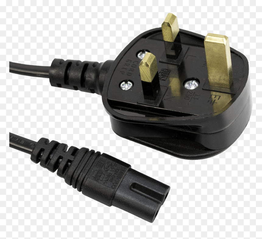 Duracase 6 Multi-bay Charger Ac Power Cord Uk - Cable, HD Png Download - power cord png