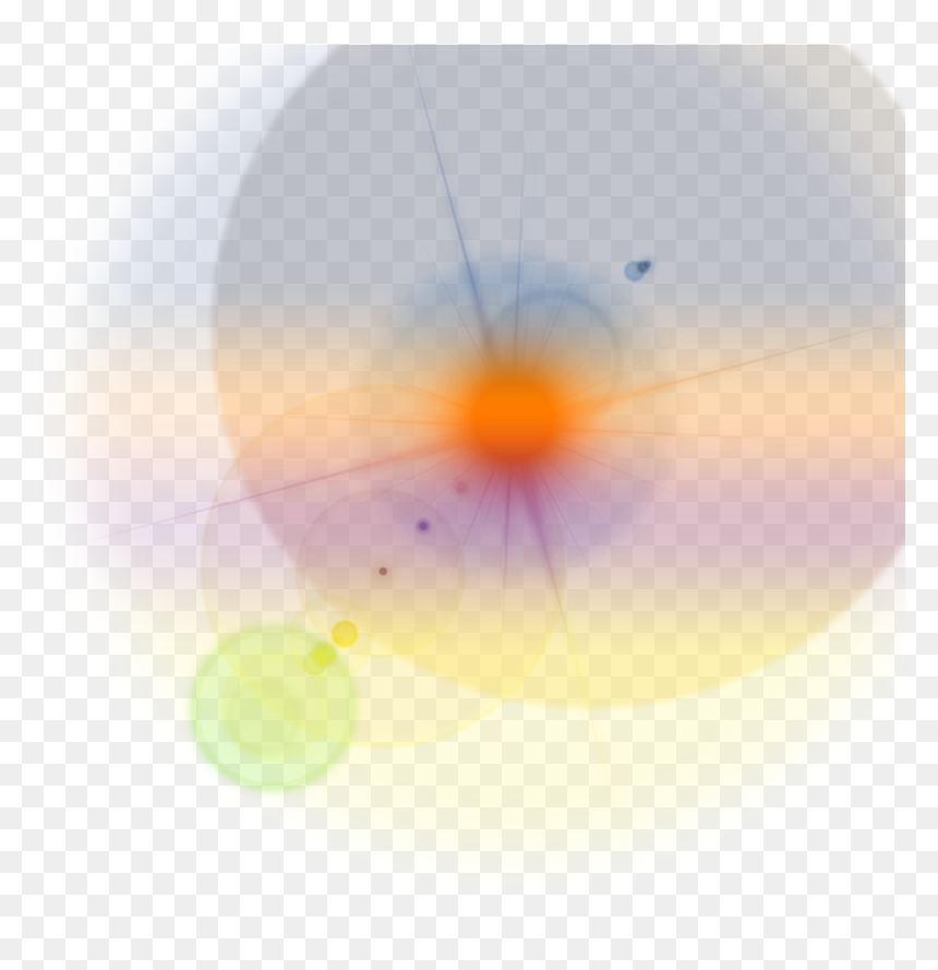 Ftestickers Effect Light Lensflare Rainbowcolors Remixe - Circle, HD Png Download - lens light effect png