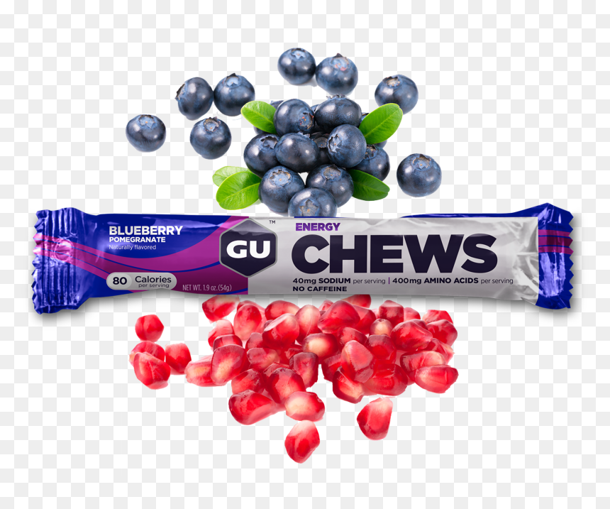 Transparent Pomegranate Seeds Png - Gu Energy Chews Blueberry Pomegranate, Png Download - pomegranate seeds png