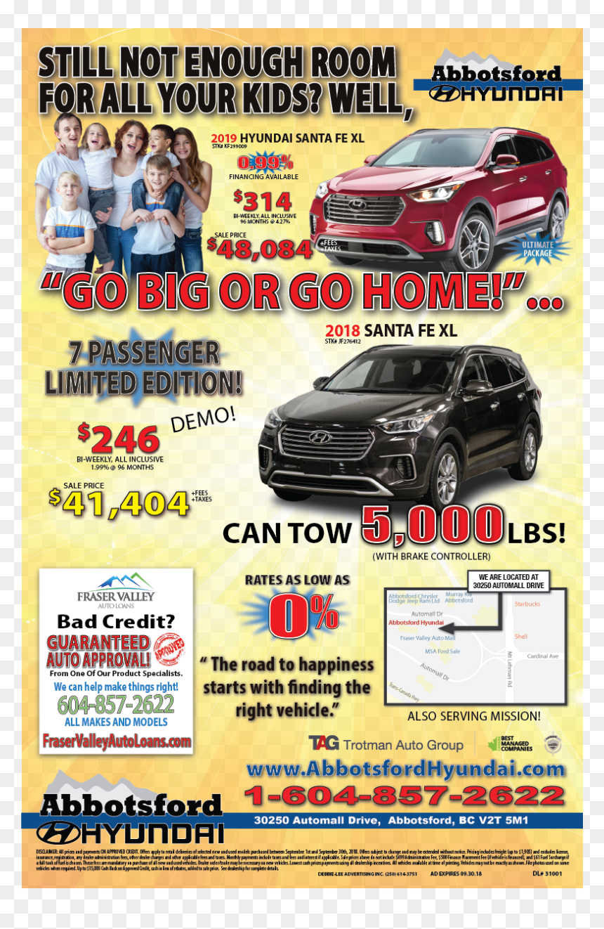 Abbotsford Hyundai Sept2 - Subcompact Car, HD Png Download - passenger auto png
