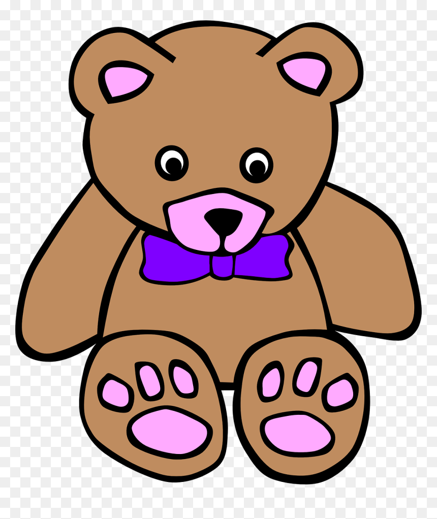 Colourful Teddy Bears Cartoon, HD Png Download - teddy bear vector png