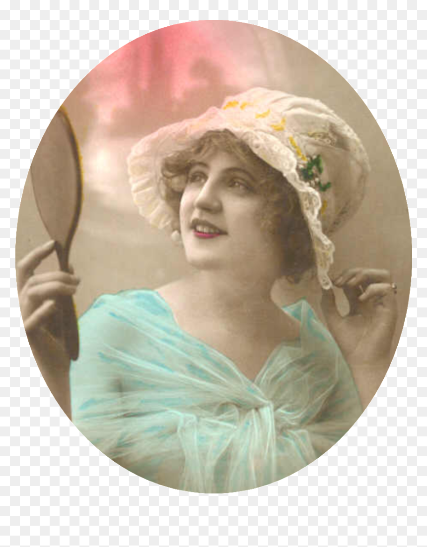 Vintage Woman, Vintage Ladies, Vintage Postcards, Post - Vintage Clothing, HD Png Download - vintage woman png