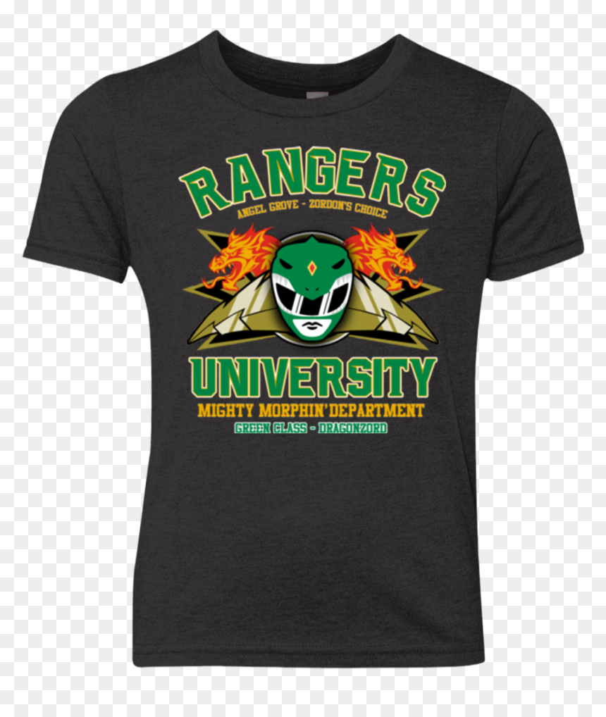 Rangers U Green Ranger Youth Triblend T Shirt - Výšivka Na Tričko, HD Png Download - green ranger png
