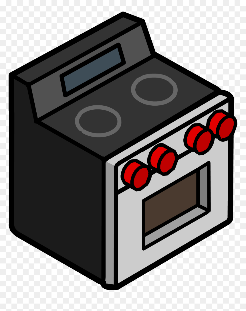 Brushed Steel Oven Icon - Club Penguin Oven, HD Png Download - fridge icon png