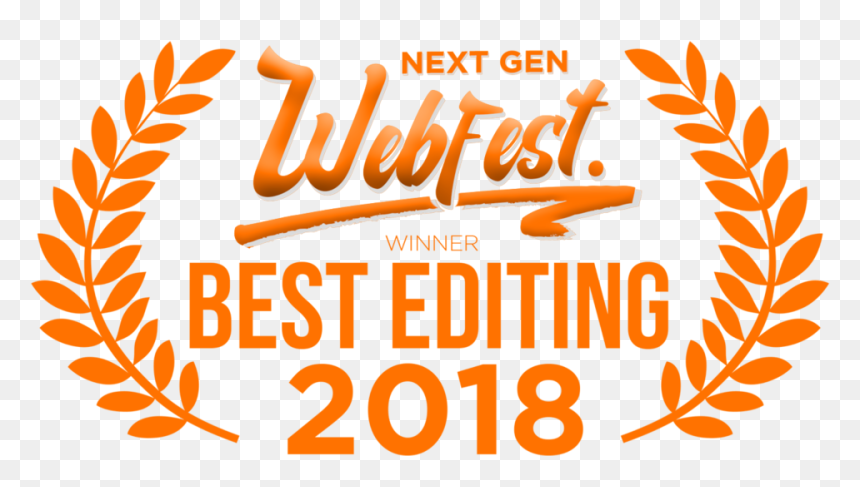 Win Webfest Laurels Best Editing 2018 Trans , Png Download - Film Festival Laurels, Transparent Png - best png for editing