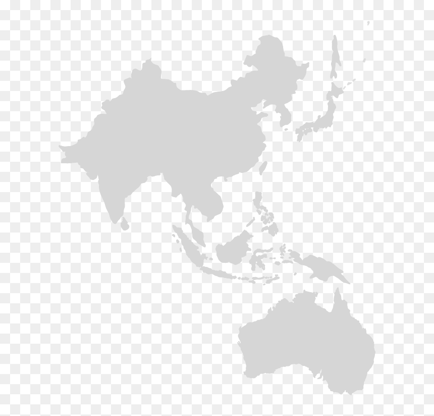 Pacific Ocean In Asia, HD Png Download - asia map png