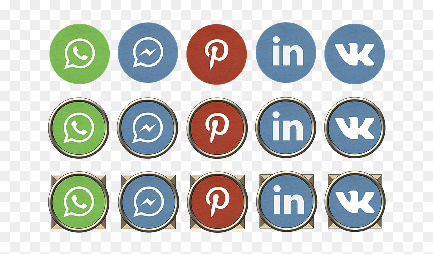 Wordpress Facebook Twitter Instagram, HD Png Download - social network png