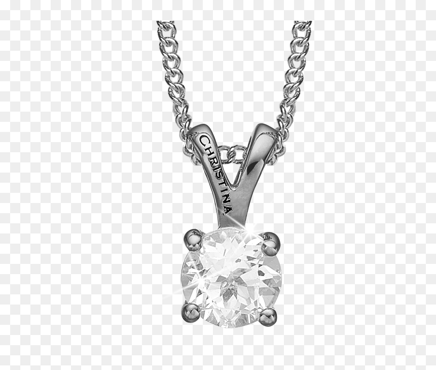 Crystal, Pendant With Big Stone And 40 15cm Necklace - Pendant, HD Png Download - big stone png
