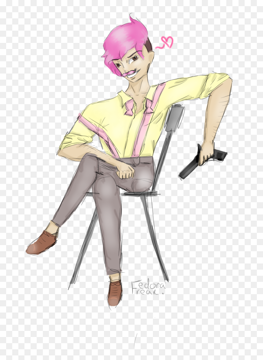 Markiplier Fan Art Wilford Warfstache Warfstashe Shooty - Cartoon, HD Png Download - warfstache png