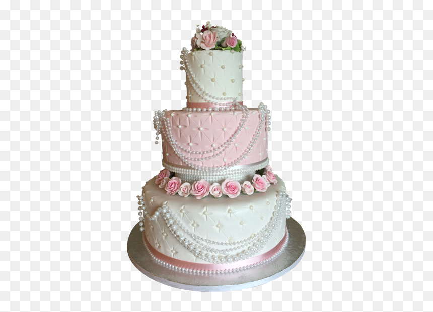 Custom Wedding Cakes - Wedding Cake Design Png, Transparent Png - pink birthday cake png