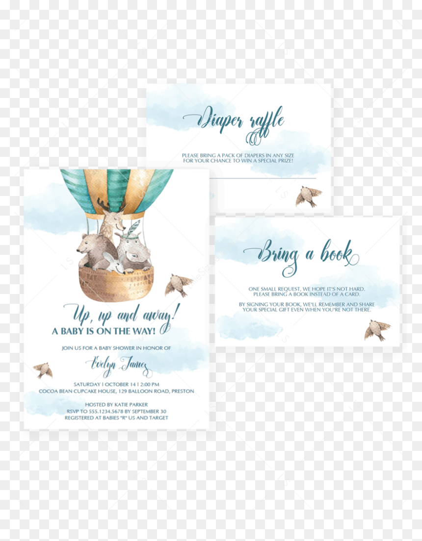 Hot Air Balloon Baby Shower Printable By Littlesizzle - Paper, HD Png Download - babies r us logo png