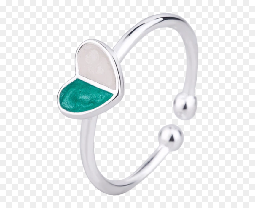 Body Jewelry, HD Png Download - green heart png