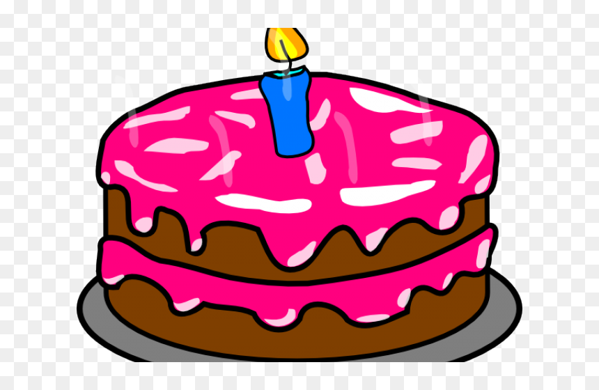 Birthday Cake Clipart Vintage - Birthday Cake Clipart, HD Png Download - pink birthday cake png