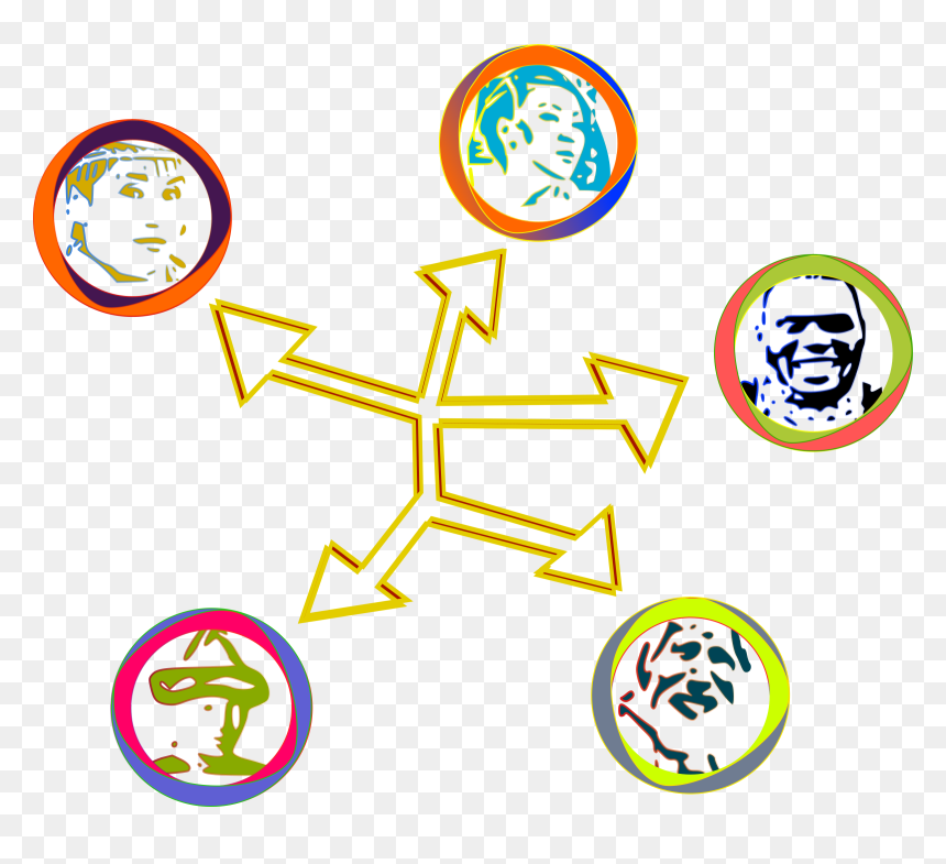 Social Network With Avatars Clip Arts - Social Network, HD Png Download - social network png
