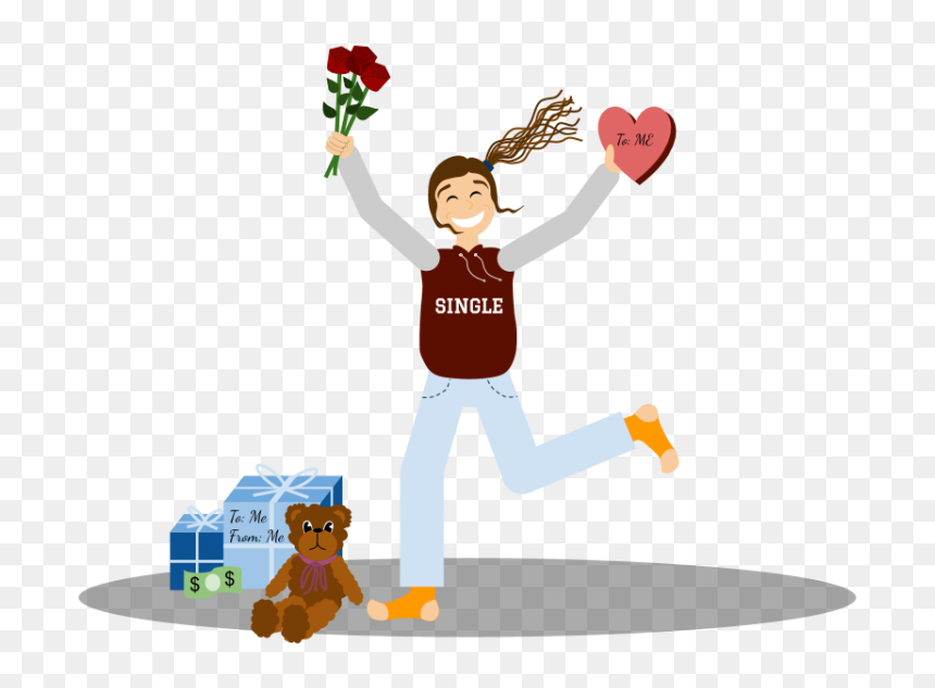 Opinion Editor Aaliyah Yan Writes That Valentine%27s - Cartoon, HD Png Download - valentine single roses png