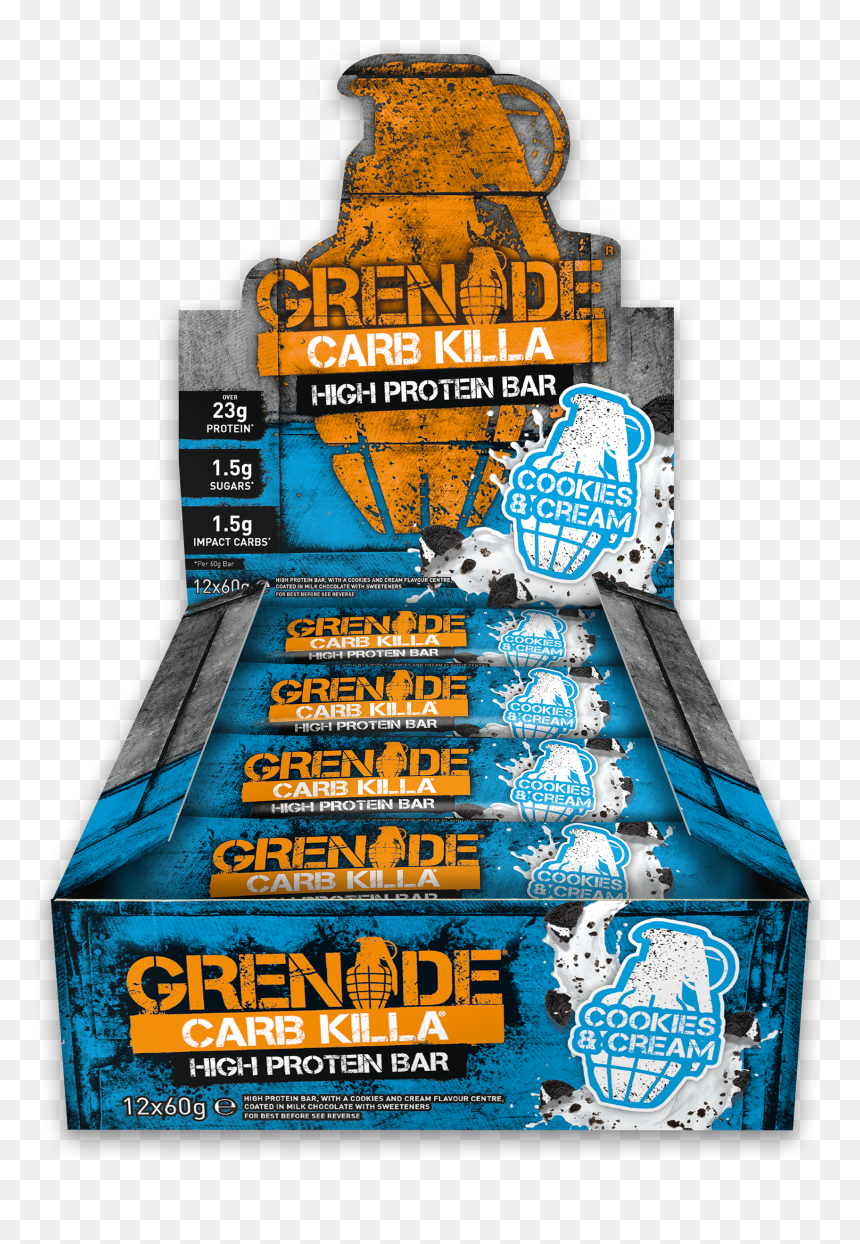 Grenade Carb Killa Protein Bars - Grenade Carb Killa Bars Cookies And Cream, HD Png Download - chaos png