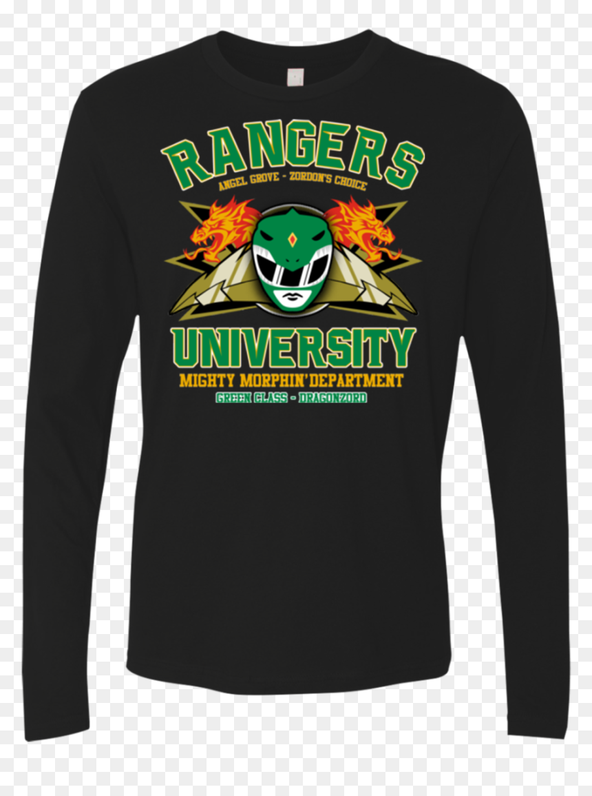 Rangers U Green Ranger Men"s Premium Long Sleeve - T-shirt, HD Png Download - green ranger png